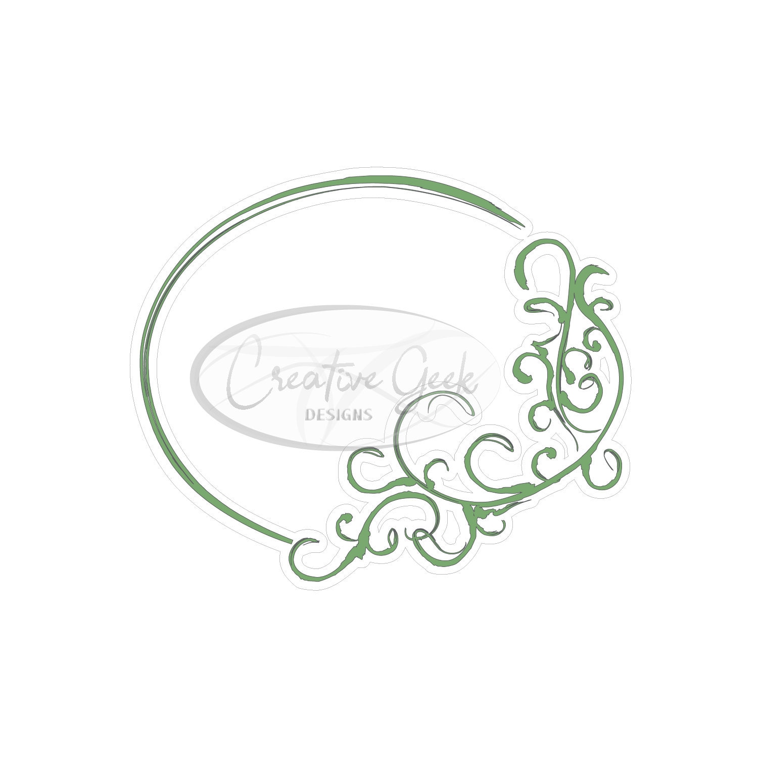 Hand Drawn Oval Background SVG Digital Download Oval - Etsy