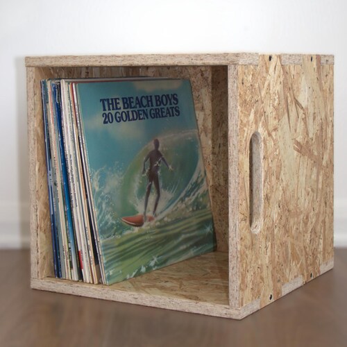 Vinyl Record OSB Crate 1X Flat Pack - Etsy