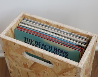 Vinyl Record OSB Crate 1/2 Width 12"