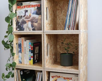 Vinyl Record OSB Crate 10X Flat Pack