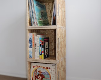 Vinyl Record OSB Crate 3x Flatpack 12"