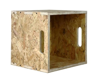1 x flat pack osb record cube