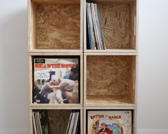 Vinyl Record OSB Crate 6X Flat Pack 12"