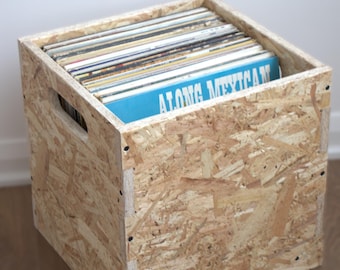 Vinyl Record OSB Crate 1X Flat Pack - Etsy