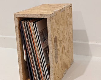 4 pack 1/2 width 12" osb record crate