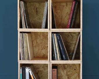 8 x flat pack cnc record crate