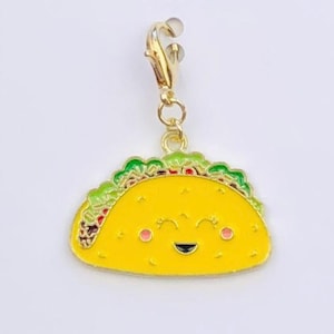 Taco Planner Charm, Happy Taco Journal Charm