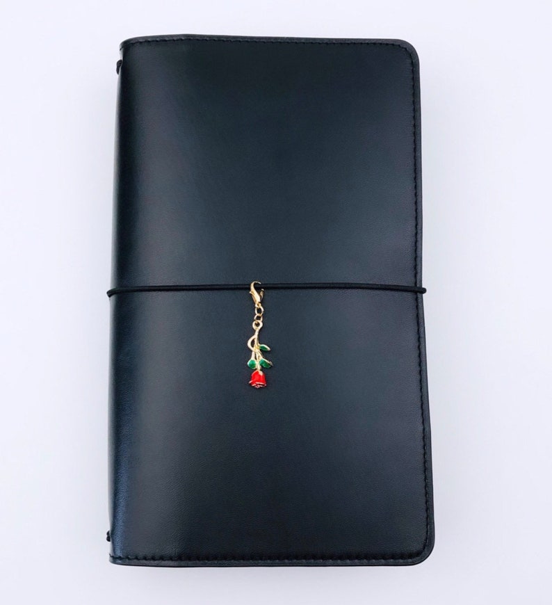Planner Accessories Rose Flower Charm Elegant Red Rose Planner Charm