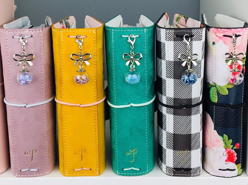 Silver Bow And Glass Pearl Filled Tn Planner Charm Planner Accessories