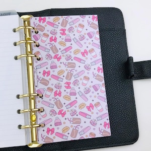 Pink Bookish Fall Planner Dashboard, A5, Personal, Personal Wide, Pocket, Autumn Reader Agenda Dashboard