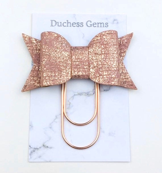 Gold Bow Paperclip