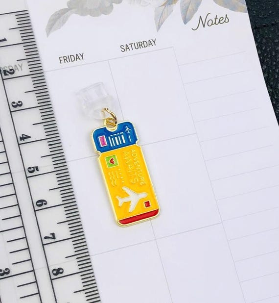 飛行機チケット用ダストプラグチャーム、旅行用携帯電話・タブレット