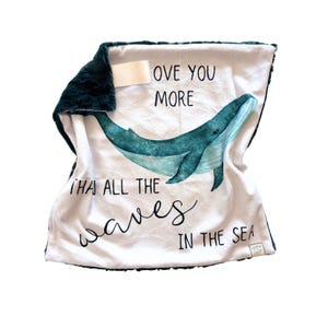 Ocean Sensory Minky Baby Lovey: Soft Faux Fur Comfort Blanket for Infants and Toddlers