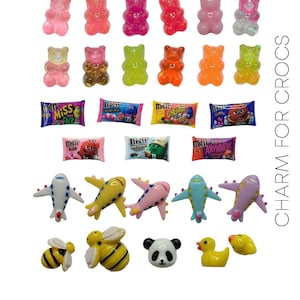 Shoe/Clog Charms Set | Charms for crocs | Simulation Food, gummy bear, panda, lollipop, ducky shoe decoration | Clog charms | Shoe charms