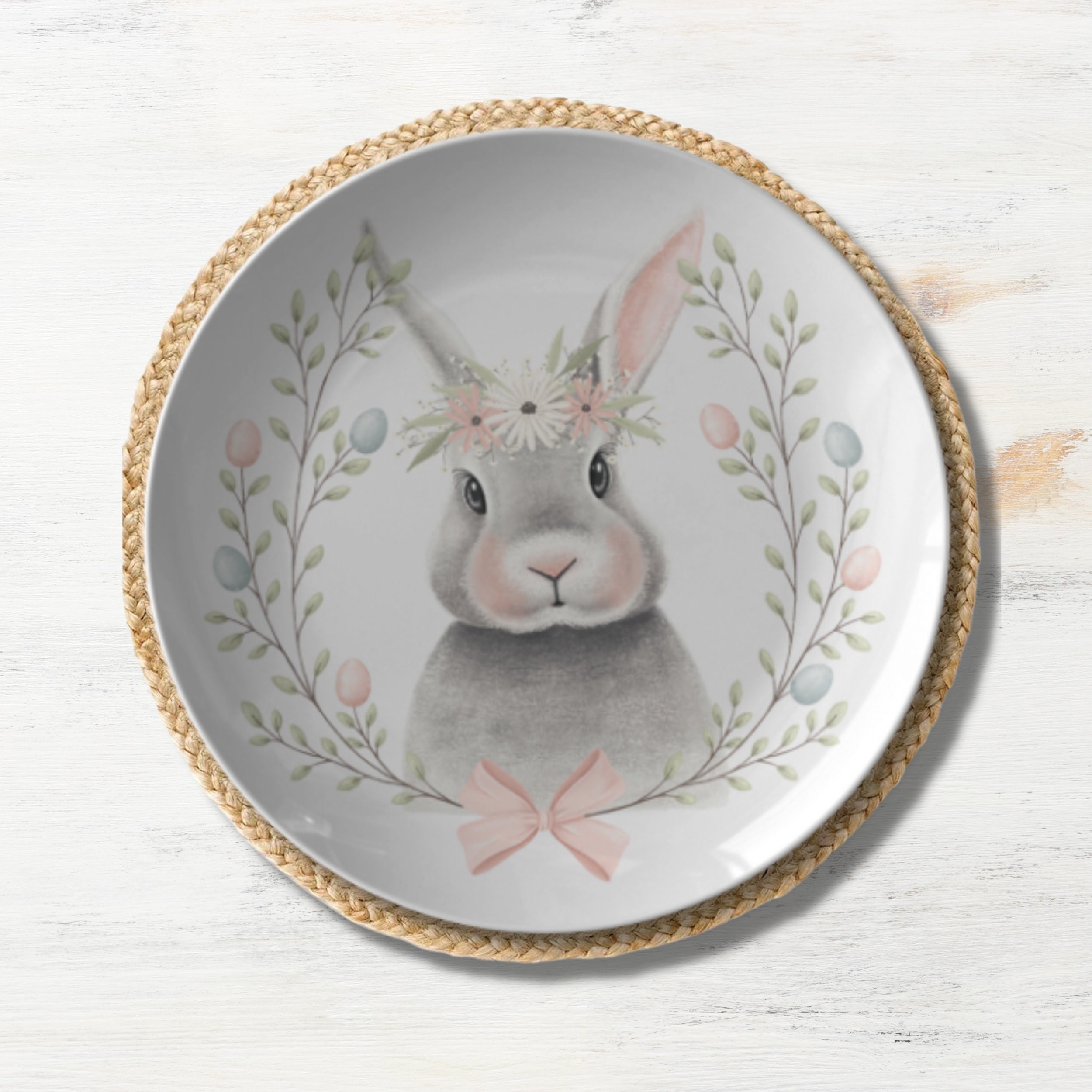 China Bunny Plate Etsy