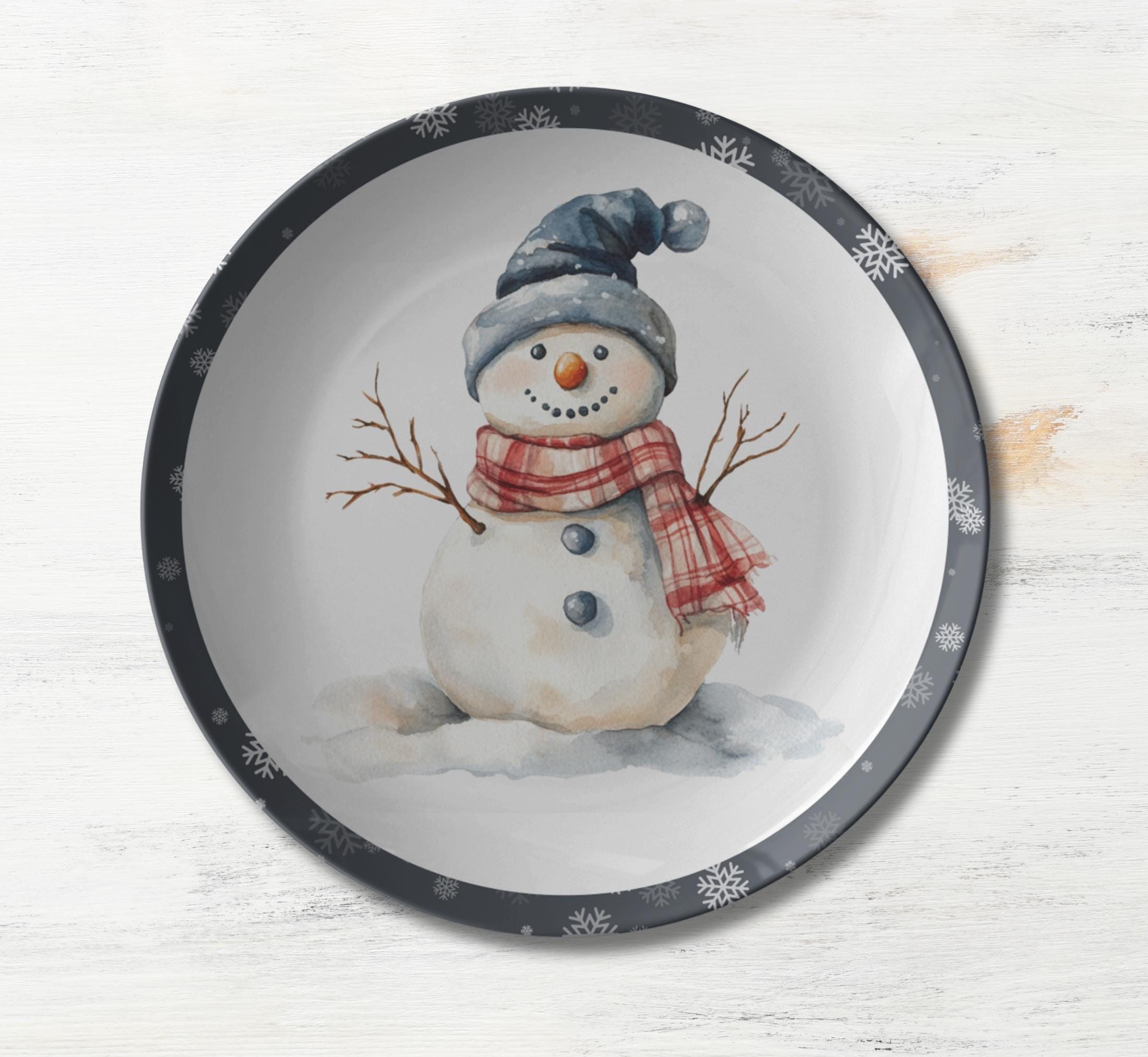   ⭐︎スノーマンプレート Snow Man FUJIYA × SnowMan オリジナルクリスマスプレート 食器