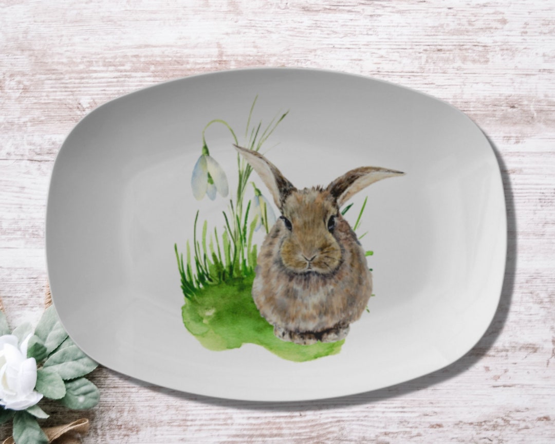 Spring Bunny Platter | Easter Dinner Platters | Spring Easter Rabbit ...