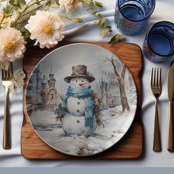 Snowman Decor Etsy