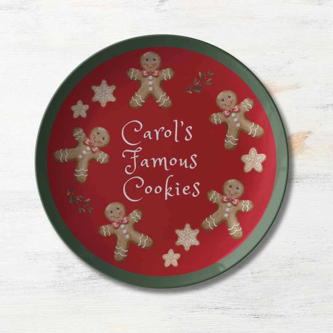 custom-christmas-cookie-plate-personalized-christmas-gift-etsy