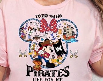 Camisetas a juego de Disney Cruise, camisetas de Mickey/Minnie Pirata