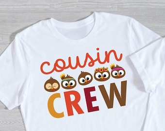 Cousin Crew Turkey shirts, Cousin Crew Thanksgiving Shirts, Thanksgiving shirt, Thanksgiving Kids Shirts, Cousin Crew, Turkey Shirt MR28