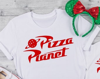 Camisa Disney-Camisas a juego Disney-Camiseta Toy Story-Camisa Pizza planet- Camisa Andy D27