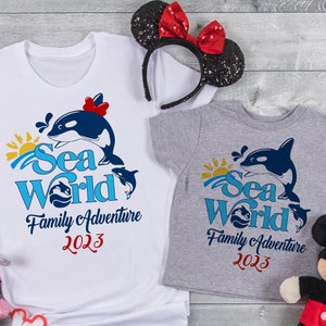 Sea World Family Adventure, Sea World Matching Shirts, Sea World Trip 2024 D16