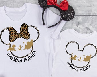 Camisa Disney Animal Kingdom, camisa Hakuna Matata, camisa Disney Safari, camisa Animal Kingdom Minnie Mickey, camisas a juego de Animal Kingdom
