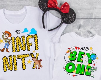Disney To Infinity and Beyond shirts, Disney shirts, Toy story shirts, Andy Shirt, Disney trip Matching shirts, To infinity and beyond tees