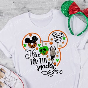 Disney Snacks Shirt, Disney  Halloween Shirt, Disney Halloween Trip, Disney Halloween Castle, Disney Cute Shirts For Halloween D60