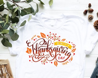 Happy Thanksgiving shirt,Thanksgiving cute shirt,Happy turkey day shirt,Fall shirt,Thanksgiving tee,Friends Thanksgiving,Friends Shirts MR21
