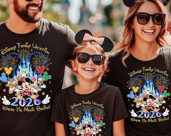 Disney Trip 2026 T-Shirt, Personalization can be added