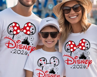 Disney Trip 2026 shirts, Matching Disney shirts for kids and adults