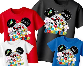 Custom Disney Trip 2026 Shirts, Disneyworld Shirts, Disney Vacation T-shirt, Disney Couple Shirt, Disney Family Matching Shirts A5