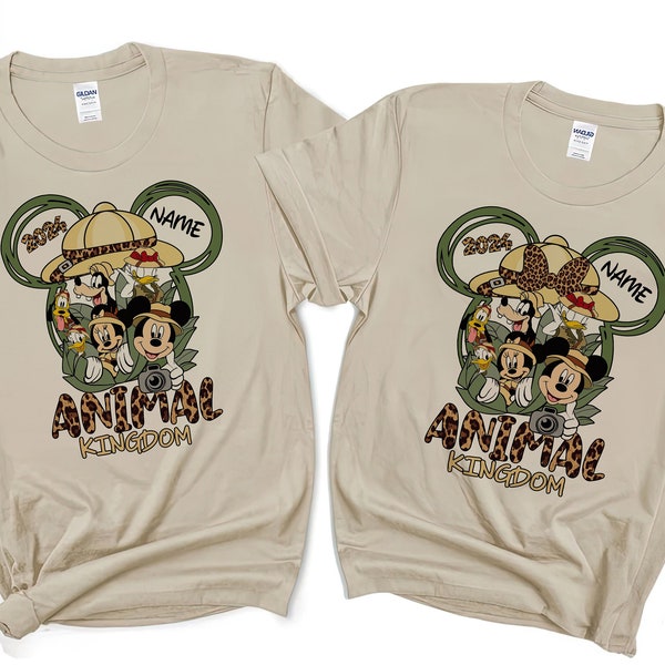 Chemises Disney Animal Kingdom, Personnalisé Animal Kingdom, Chemises Famille Animal Kingdom, Chemises assorties Animal Kingdom DS126