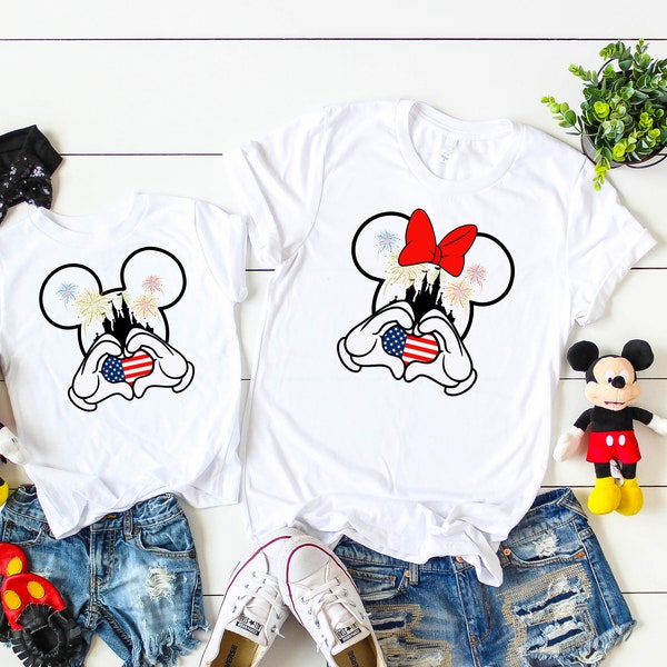 Minnie Mickey 4th July Trip Family Shirts , Minnie Mickey 4th of July Trip , 4Th July , Minnie Mickey 4th of July , Disney Family Mickey D82