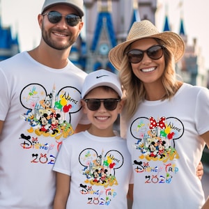 Magliette personalizzate con tema viaggio Disney, magliette Disneyworld, maglietta con tema vacanza Disney, maglietta per coppie Disney, magliette coordinate per la famiglia Disney, viaggio Disney 148