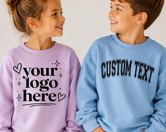 Custom Text Sweatshirt, Custom Logo Shirt, Personalized Text Shirt, Your Photo Shirt, Custom Matching Shirt, Small Business Logo Shirt