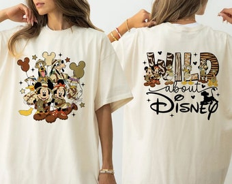 Disney Animal Kingdom Mickey Minnie Unisex T-Shirt, Two Sided Disney Animal Kingdom  Shirt, Disney Family Animal Kingdom Shirt DS154