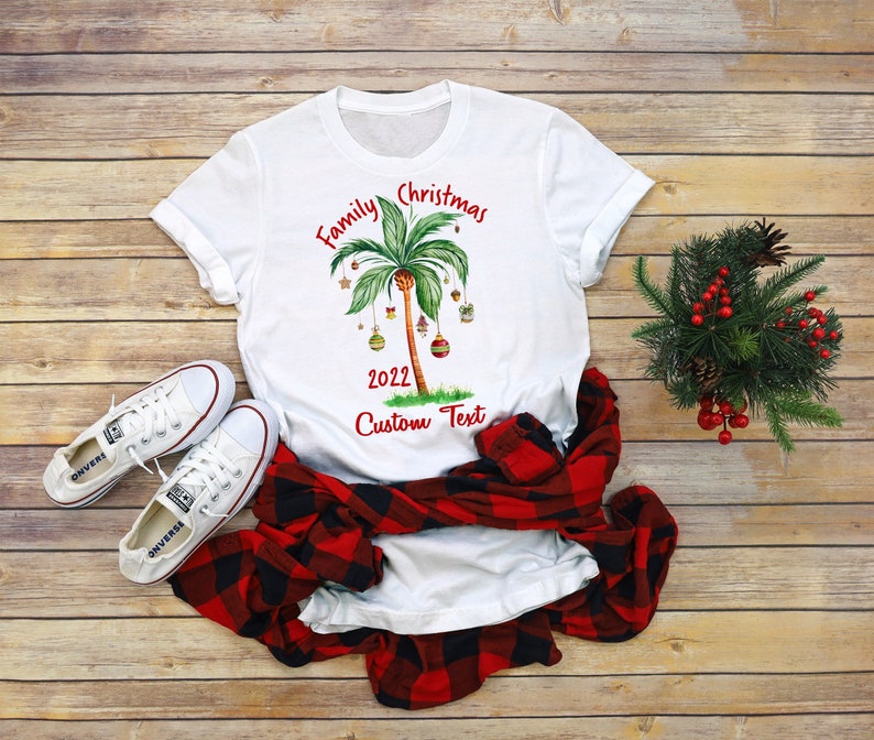 Tropical Christmas Shirtschristmas on the Beachchristmas - Etsy