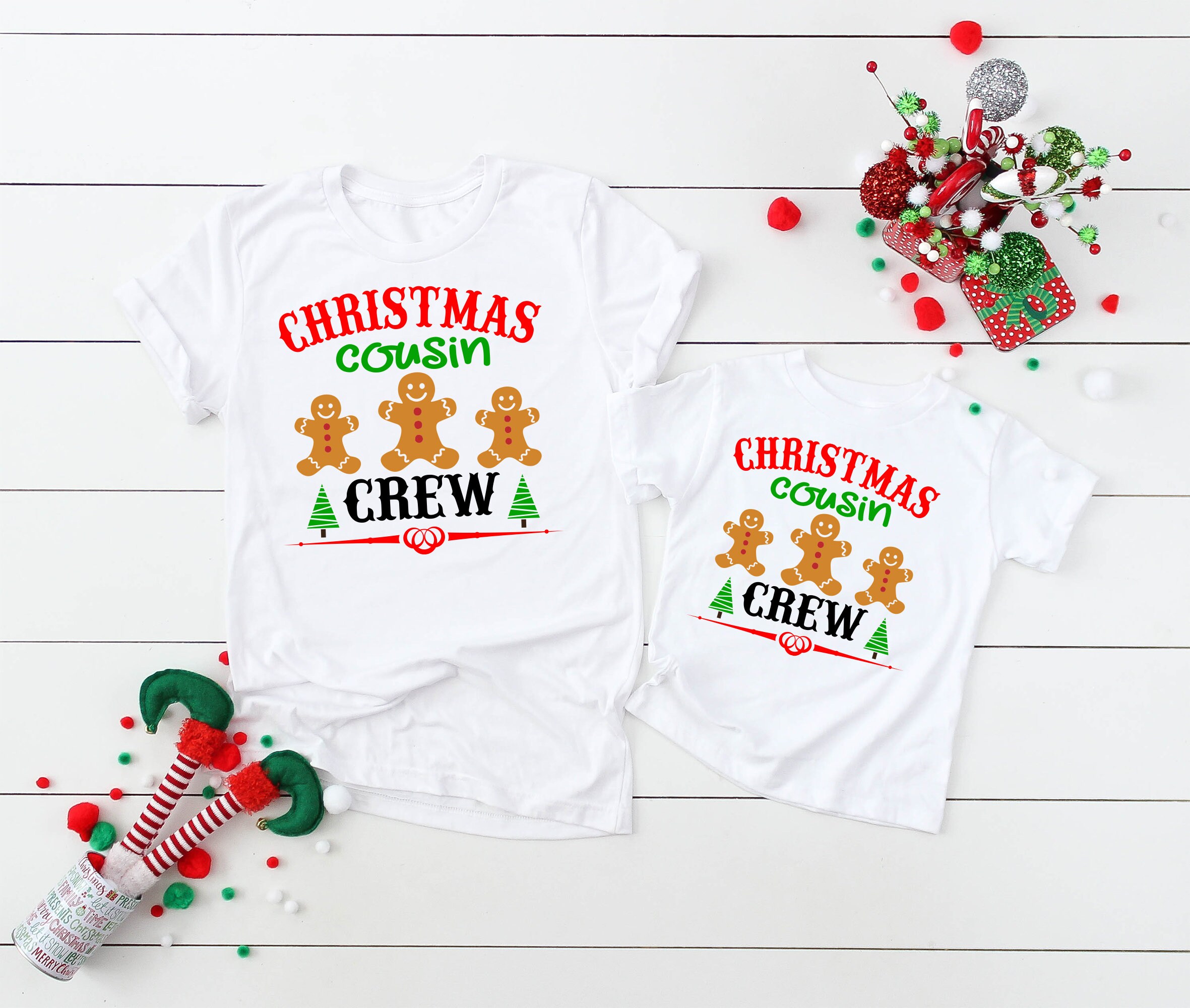 Gingerbread Crew Gingerbread Cousin Crew Shirts, Christmas Shirt, Christmas Family ...