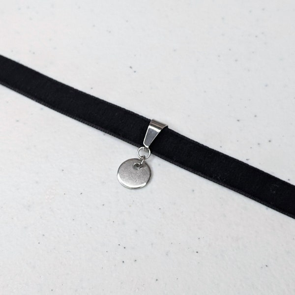 Marin Choker, Stainless Steel and Satin Ribbon