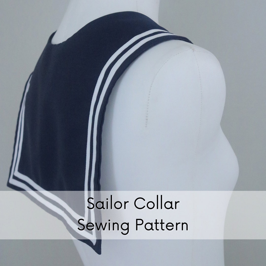 Sailor Collar Sewing Cosplay DIY Printable PDF Digital Pattern - Etsy sailor-collar-sewing-cosplay-diy-printable-pdf-digital-pattern-etsy