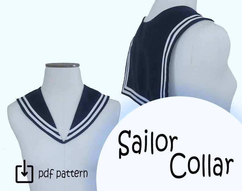 1930s House Dresses, Fabrics, Sewing Patterns Sailor Collar PDF Pattern $3.00 AT vintagedancer.com