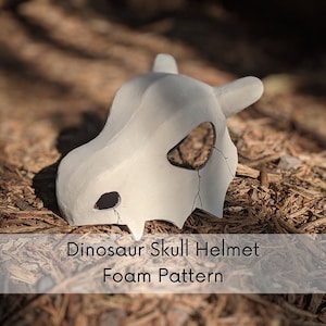 Dinosaur Skull Helmet Cosplay Pattern, Foam Prop, DIY, #104