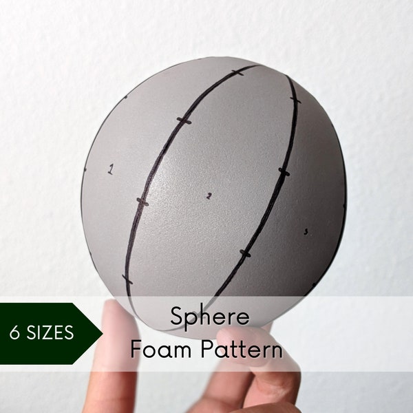 EVA Foam Spheres Cosplay PDF Pattern Template Digital Instant Download