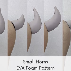 Small Horns EVA Foam Pattern | Cosplay PDF Download