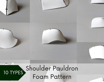 Cosplay Shoulder Armor | Pauldrons | EVA Foam Pattern Template