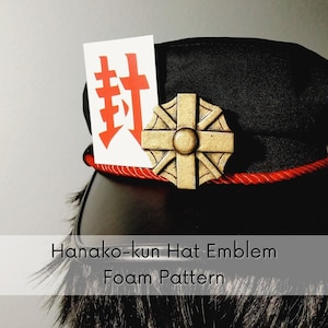 Hanako - kun Hat Emblem Cosplay Prop Printable PDF Pattern