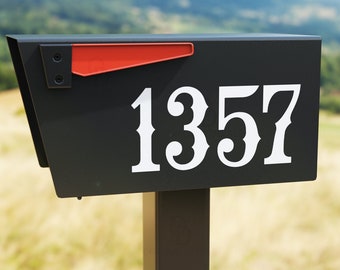 Western Mailbox Numbers House Numbers Decal -  Up to 5 Letters / Numbers - Gloss - Matte - Easy to Install - Fast Shipping